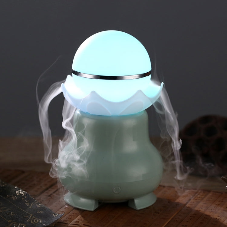 4W USB Charging Night Luminescent Pearl Ultrasonic Aromatherapy Humidifier with LED Colorful Light for Home / Office, Water Tank Capacity: 95ml, DC 5V(Mint Green) - Air Purifiers & Accessories by PMC TechLife | Online Shopping South Africa | PMC TechLife | Buy Now Pay Later Mobicred