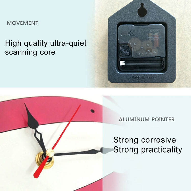 11*10 inch Children Bedroom Room Decor Battery Operated Owl Shaped Mute Non Ticking Round Wall Quartz Clock