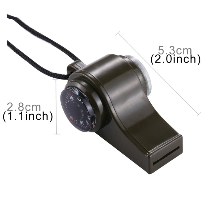 3 in 1 Outdoor Mini Multi-function Portable Handheld Lifesaving Whistle Compass Thermometer - Hiking Meter by PMC Jewellery | Online Shopping South Africa | PMC Jewellery | Buy Now Pay Later Mobicred