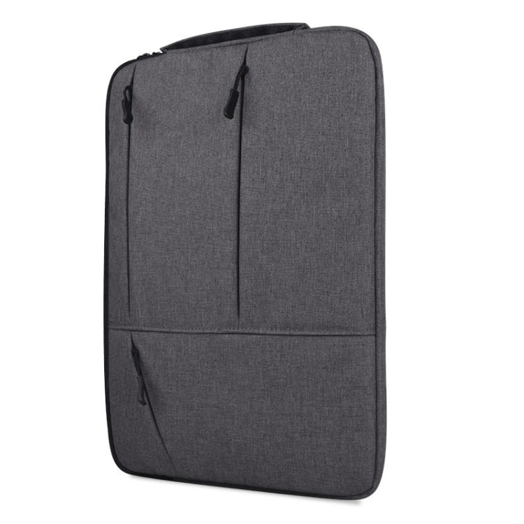 Universal Multiple Pockets Wearable Oxford Cloth Soft Portable Simple Business Laptop Tablet Bag, For 12 inch and Below Macbook, Samsung, Lenovo, Sony, DELL Alienware, CHUWI, ASUS, HP(Grey)