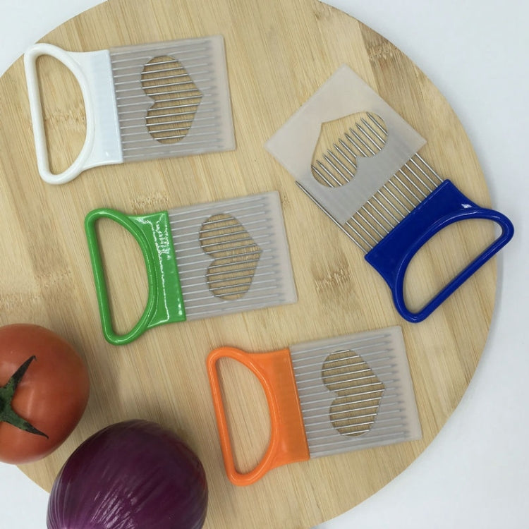 Stainless Steel Vegetable Onion Cutter Holder Meat Needle Kitchen Tools (Orange) - Gadgets by PMC TechLife | Online Shopping South Africa | PMC TechLife | Buy Now Pay Later Mobicred