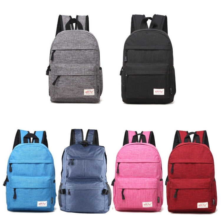 Universal Multi-Function Canvas Cloth Laptop Computer Shoulders Backpack Students Bag for 13-15 inch, Size: 36x25x10cm(Blue) - Backpack by PMC Jewellery | Online Shopping South Africa | PMC Jewellery | Buy Now Pay Later Mobicred