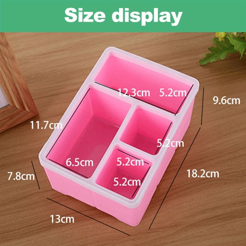 Desktop Storage Organizer Remote Control Caddy Holde for Desk Office Supplies(Green)