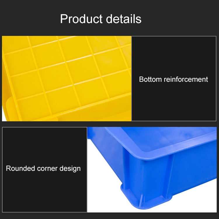 Thick Multi-function Material Box Brand New Flat Plastic Parts Box Tool Box, Size: 30.2cm x 20.9cm x 8.3cm(Yellow)