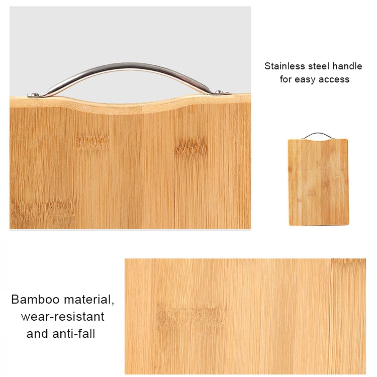 Kitchen Rectangular Bamboo Chopping Block Thickening Cutting Board, Size: 34cm x 24cm