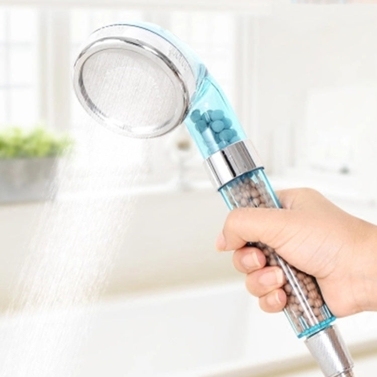 PC Negative Ions Shower Head, Size: Small, Interface: 2cm(Blue)