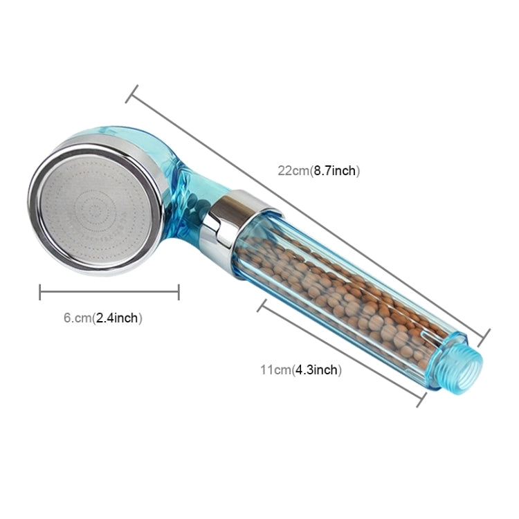 PC Negative Ions Shower Head, Size: Small, Interface: 2cm(Blue)