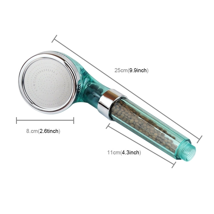 PC Negative Ions Shower Head, Size: Large, Interface: 2cm(Blue)