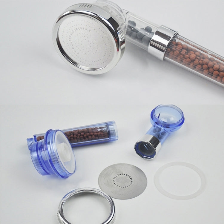 PC Negative Ions Shower Head, Size: Large, Interface: 2cm(Blue)
