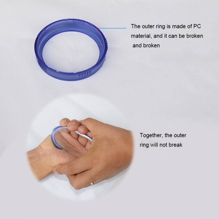 PC Negative Ions Shower Head, Size: Large, Interface: 2cm(Blue)