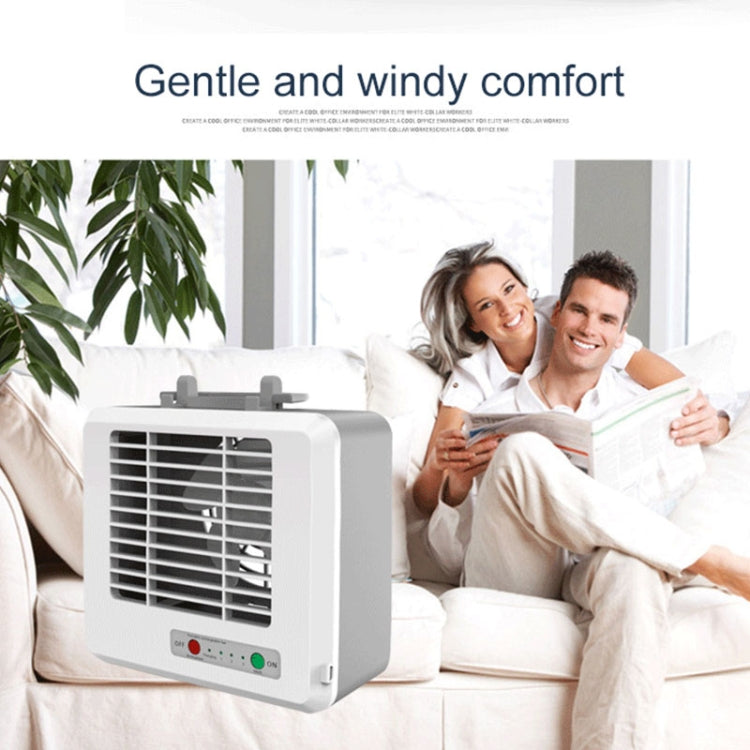 Portable Mini Silent Household Energy Saving Desktop Air Conditioner Fan Electric Air Cooler(White) - Electric Fans by PMC TechLife | Online Shopping South Africa | PMC TechLife