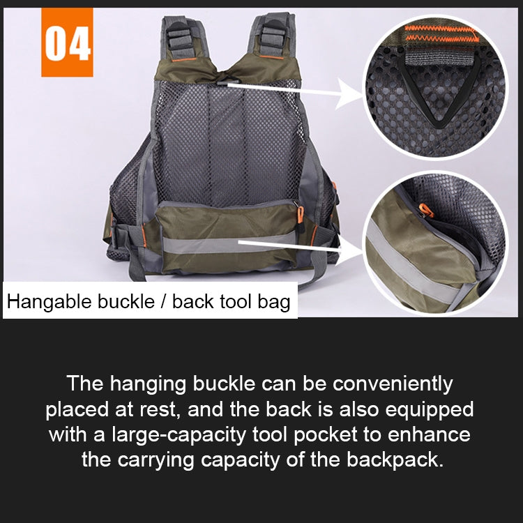 MANNER Outdoor Multifunctional Fishing Life Vest Swimming Life Jacket (Army Green) - Others by PMC Jewellery | Online Shopping South Africa | PMC Jewellery | Buy Now Pay Later Mobicred