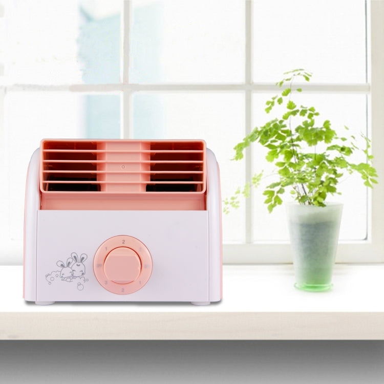30W Turbine No Blade Mini Desktop Mute Fan for Dormitory / Bedroom / Living Room / Office, 3 Kinds Speed Mode, AC 220V(Pink)