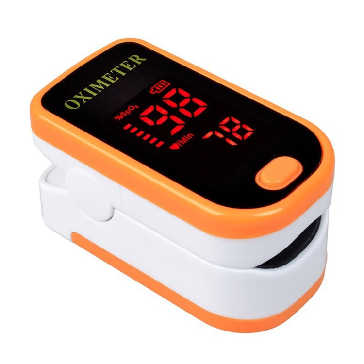 Finger Pulse Oximete LED HD Display Portable Oximeter Equipment Blood Oxygen Monitor Pulse Oximeter(Orange)