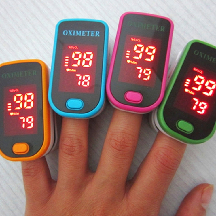 Finger Pulse Oximete LED HD Display Portable Oximeter Equipment Blood Oxygen Monitor Pulse Oximeter(Orange)