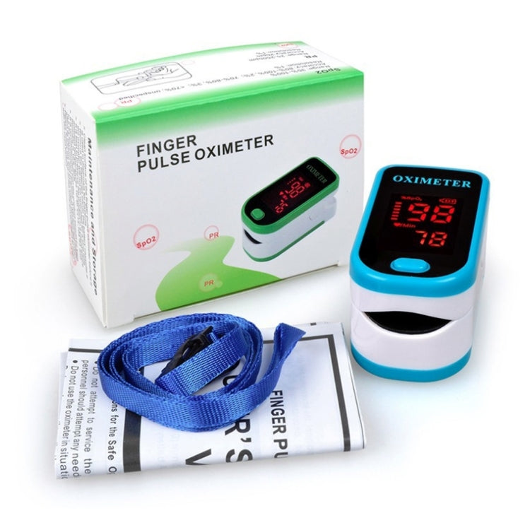 Finger Pulse Oximete LED HD Display Portable Oximeter Equipment Blood Oxygen Monitor Pulse Oximeter(Green)