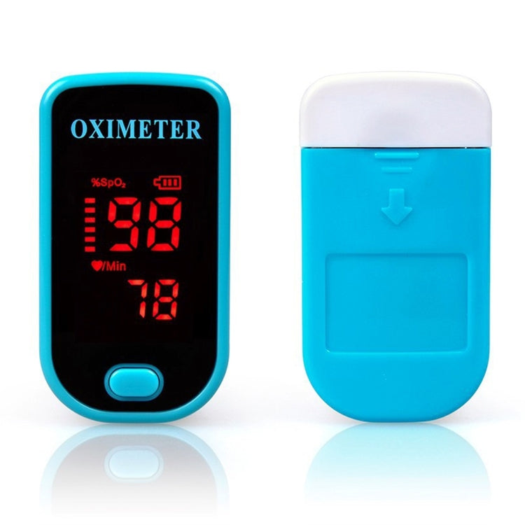 Finger Pulse Oximete LED HD Display Portable Oximeter Equipment Blood Oxygen Monitor Pulse Oximeter(Blue)