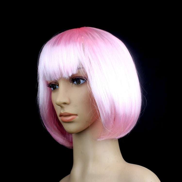 Party Cosplay Headwear Straight Short PET Wigs For Female(Pink) - free shipping - PMC TechLife - Order now!