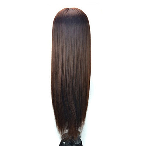 Practice Disc Hair Braided Mannequin Head Wig Styling Trimming Head Model(Marron) - free shipping - PMC TechLife - Order now!