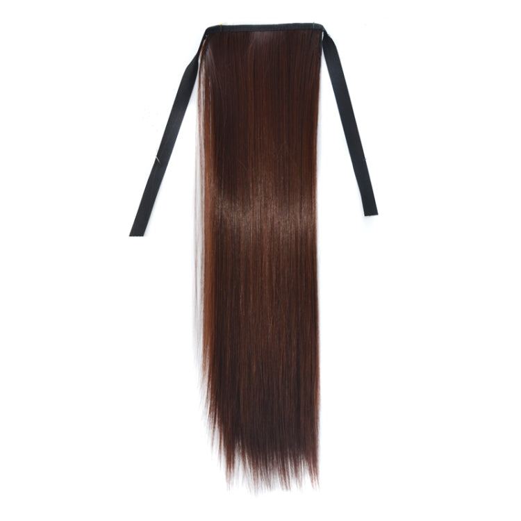 Natural Long Straight Hair Ponytail Bandage-style Wig Ponytail for Women���Length: 45cm (Marron)