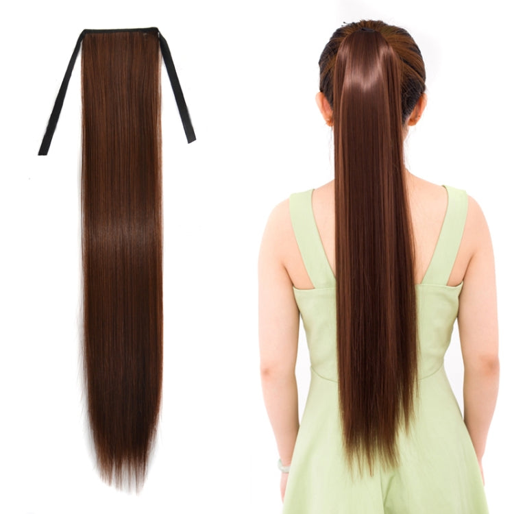 Natural Long Straight Hair Ponytail Bandage-style Wig Ponytail for Women���Length: 75cm (Flaxen)