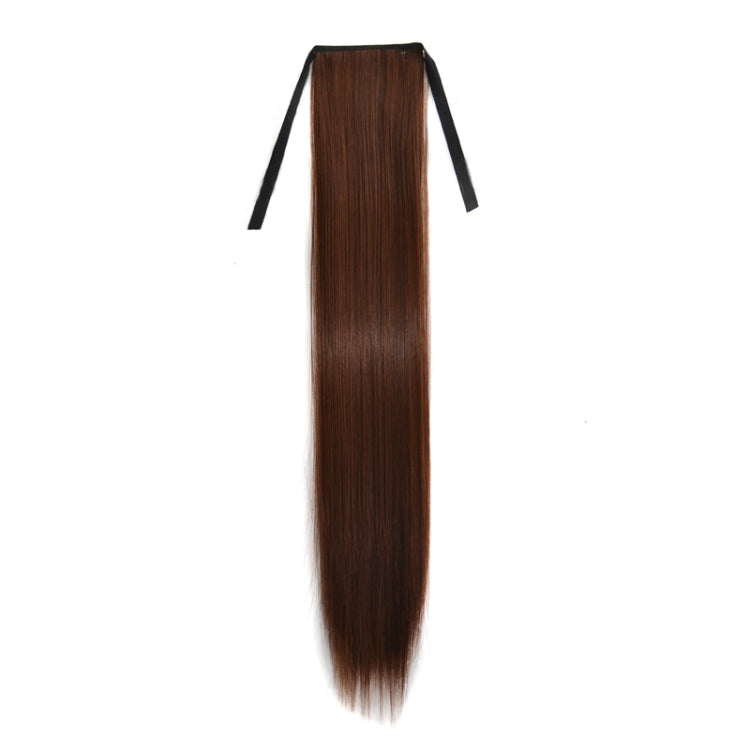 Natural Long Straight Hair Ponytail Bandage-style Wig Ponytail for Women���Length: 75cm (Flaxen)