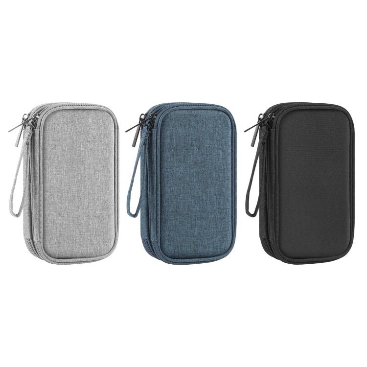 HAWEEL Electronic Organizer Double Layers Storage Bag for Cables, Charger, Power Bank, Phones, Earphones(Dark Blue)