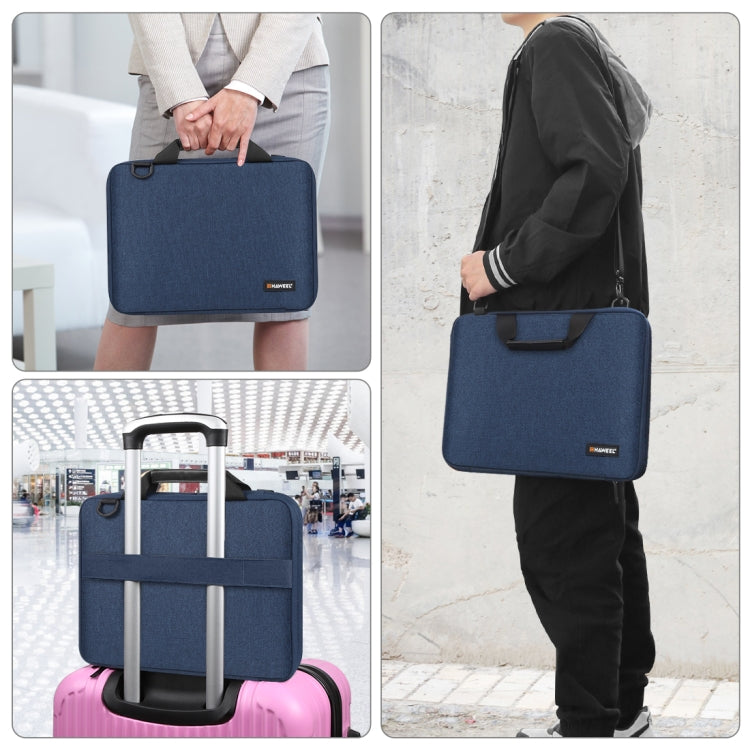 HAWEEL 13.0 inch-14.0 inch Briefcase Crossbody Laptop Bag For Macbook, Lenovo Thinkpad, ASUS, HP(Navy Blue)