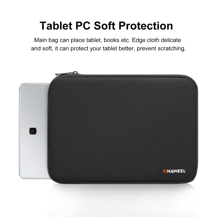 HAWEEL 9.7 inch Sleeve Case Zipper Briefcase Carrying Bag, For iPad 9.7 inch / iPad Pro 9.7 inch, Galaxy, Lenovo, Sony, Xiaomi, Huawei 9.7 inch Tablets(Black)
