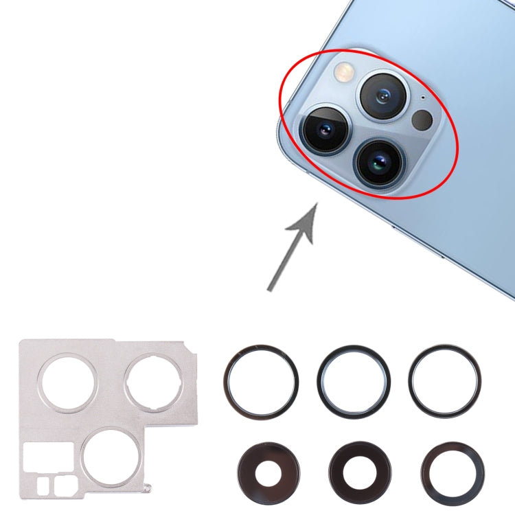 Camera Lens Cover With Retaining Bracket for iPhone 13 Pro Max(Green) - Camera Series by PMC TechLife | Online Shopping South Africa | PMC TechLife | Buy Now Pay Later Mobicred