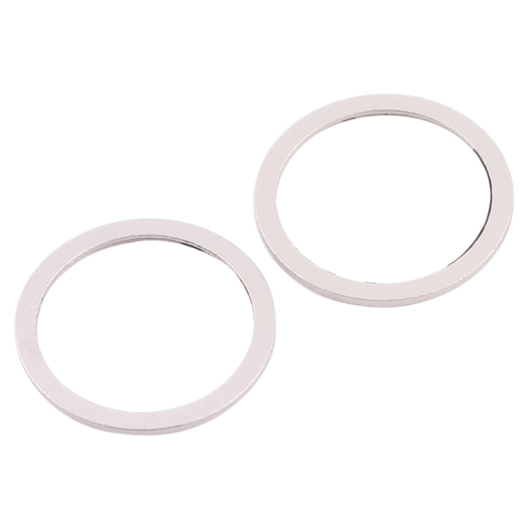 2 PCS Rear Camera Glass Lens Metal Protector Hoop Ring for iPhone 12 Mini(White) - Camera Series by PMc TechLife | Online Shopping South Africa | PMc TechLife | Buy Now Pay Later Mobicred