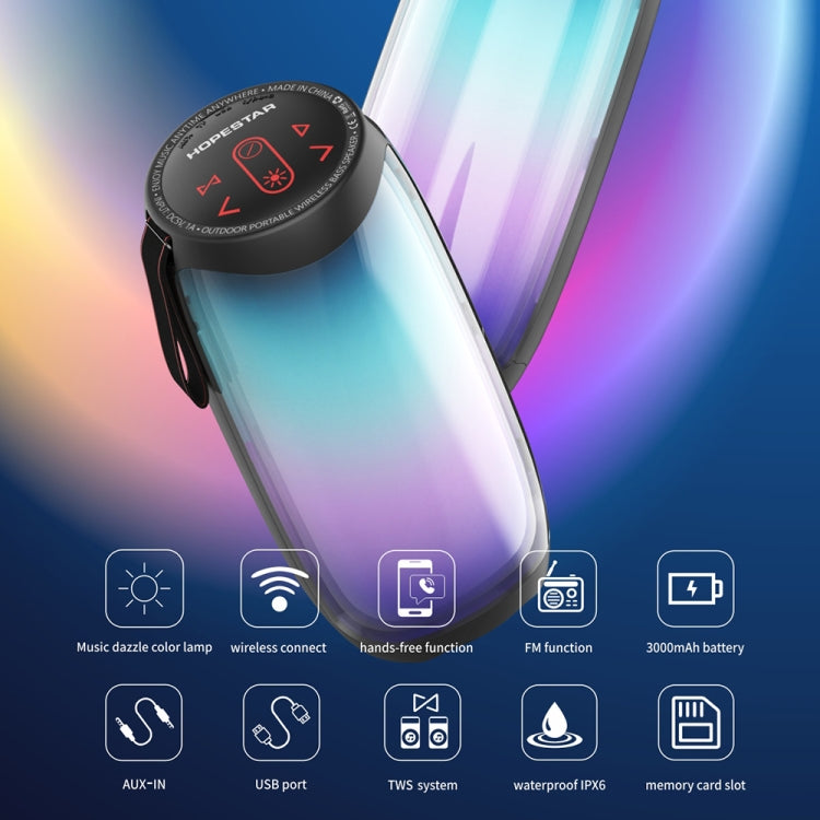 HOPESTAR P40 Bluetooth 5.0 Portable Waterproof Wireless Bluetooth Speaker (Black) - free shipping - PMC Jewellery - Order now!