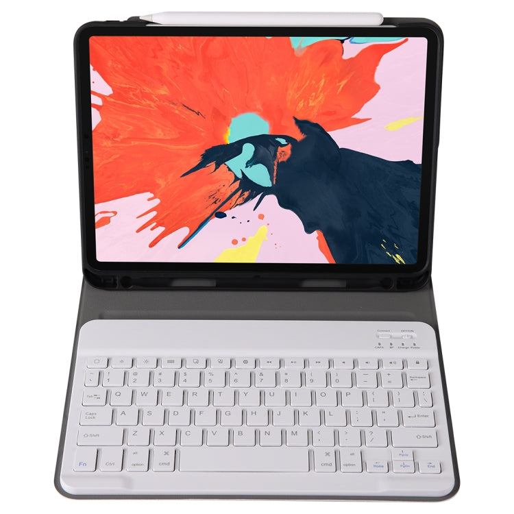 A11B Bluetooth 3.0 Ultra-thin ABS Detachable Bluetooth Keyboard Leather Tablet Case for iPad Air 4 / Air 5 / Pro 11 inch 2022 / 2021 / 2020 / 2018, with Pen Slot & Holder (Rose Gold) - For iPad Pro by PMC Jewellery | Online Shopping South Africa | PMC Jewellery | Buy Now Pay Later Mobicred