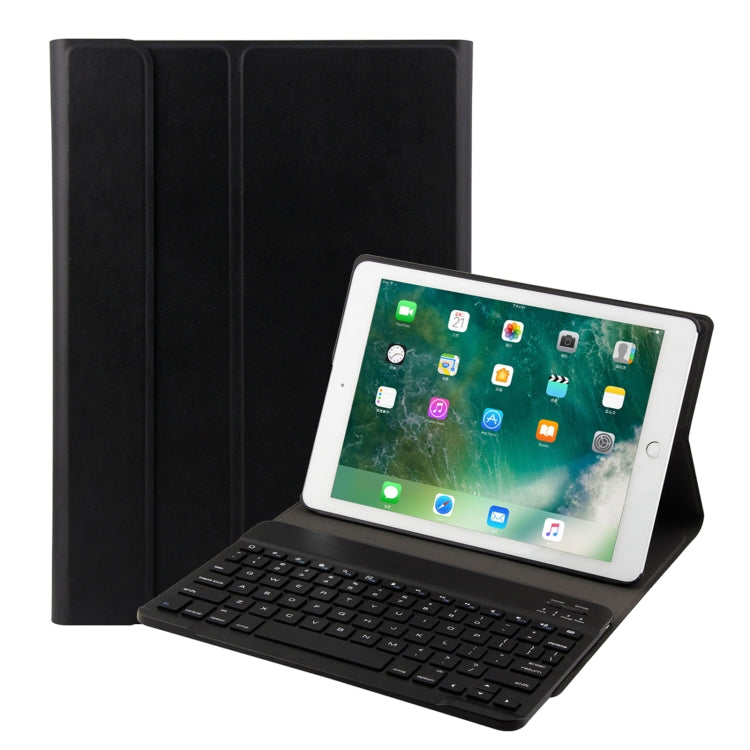 FT-1030 Bluetooth 3.0 ABS Brushed Texture Keyboard + Skin Texture Leather Tablet Case for iPad Air / Air 2 / iPad Pro 9.7 inch, with Three-gear Angle Adjustment / Magnetic / Sleep Function (Black)