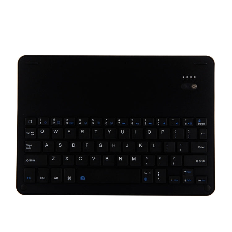 FT-1038E Detachable Bluetooth 3.0 Aluminum Alloy Keyboard + Lambskin Texture Leather Tablet Case for iPad Air / Air 2 / iPad Pro 9.7 inch, with Pen Slot / Water Repellent / Three-gear Angle Adjustment / Magnetic / Sleep Function (Black)