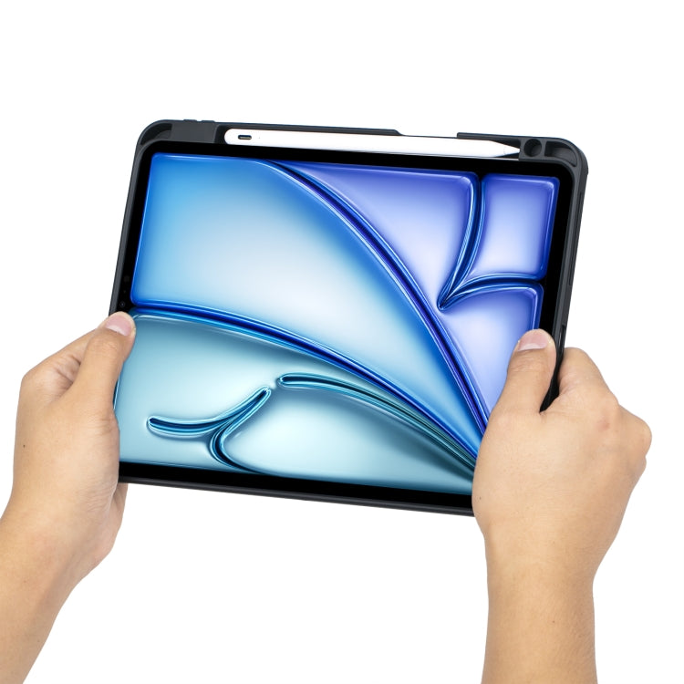 T11B-AS Detachable Rotating Backlit Touch Bluetooth Keyboard Case For iPad Air 11 2025 / Air 11 2024 / Air 5 / Air 4 10.9 / Pro 11 2022 2021 2020 2018