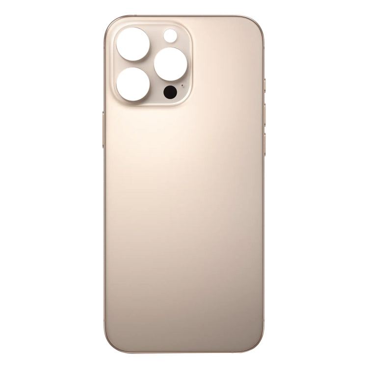 For iPhone 16 Pro Max Easy Replacement Big Camera Hole Glass Back Battery Cover(Gold) - by PMC Jewellery | Online Shopping South Africa | PMC Jewellery | Buy Now Pay Later Mobicred