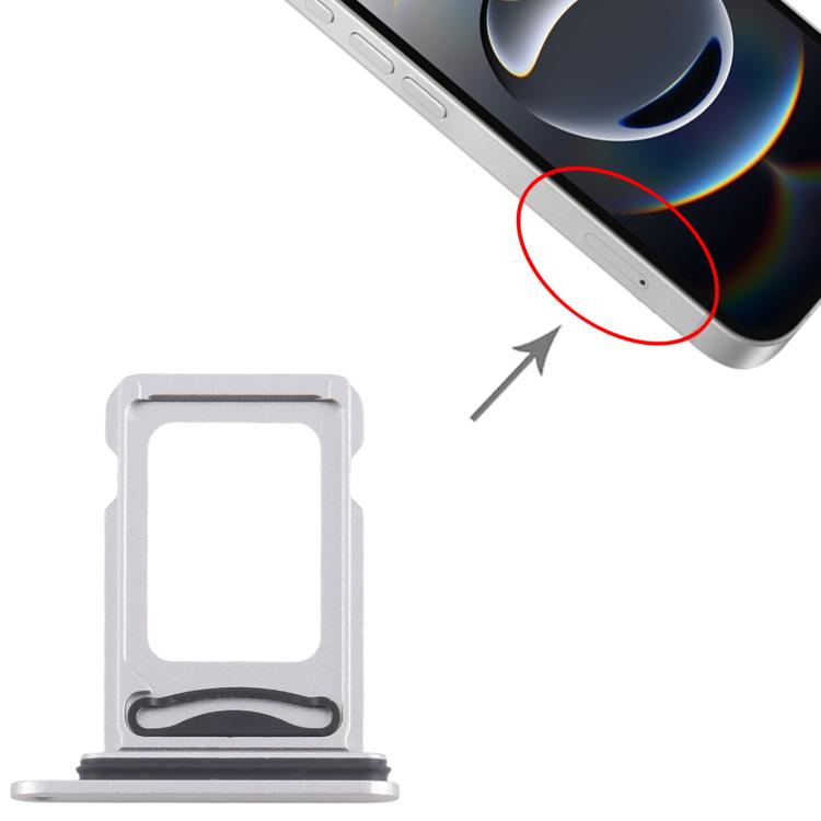 For iPhone 16e SIM + SIM Card Tray (Silver) - by PMc TechLife | Online Shopping South Africa | PMc TechLife | Buy Now Pay Later Mobicred