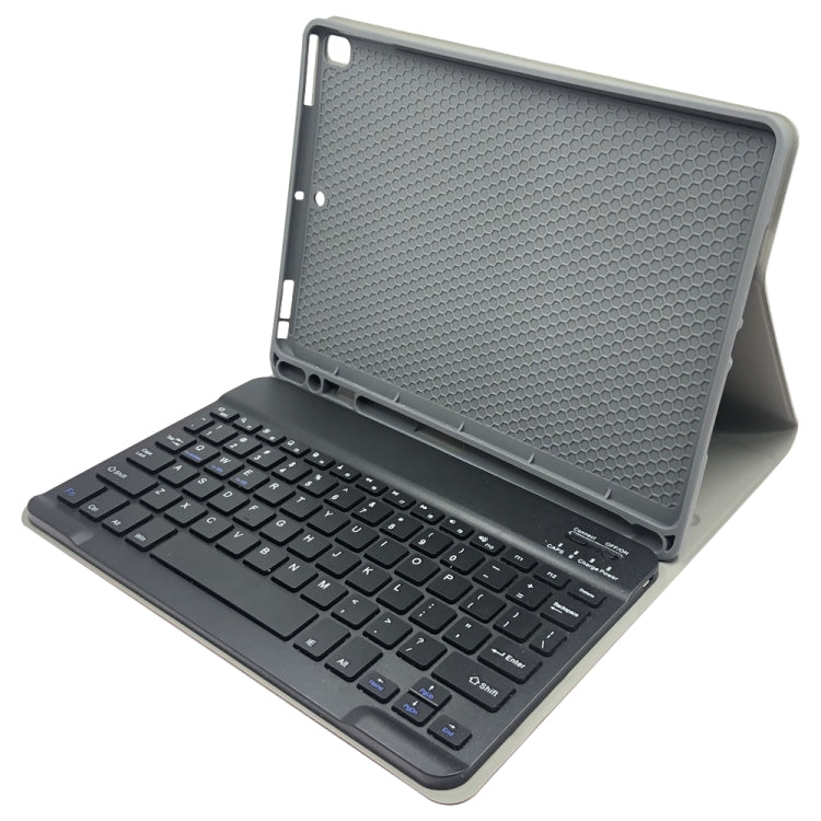 Detachable Bluetooth Keyboard + Horizontal Flip Leather Tablet Case with Holder & Pencil Holder for iPad Pro 9.7 inch, iPad Air, iPad Air 2, iPad 9.7 inch (2017), iPad 9.7 inch (2018) (Black)