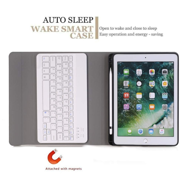 Detachable Bluetooth Keyboard + Horizontal Flip Leather Tablet Case with Holder & Pencil Holder for iPad Pro 9.7 inch, iPad Air, iPad Air 2, iPad 9.7 inch (2017), iPad 9.7 inch (2018) (Gold) - free shipping - PMC TechLife - Order now!