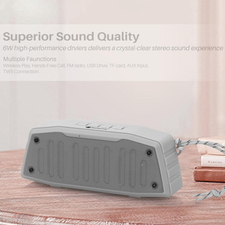 NewRixing NR-4019 Outdoor Portable Bluetooth Speaker with Hands-free Call Function, Support TF Card & USB & FM & AUX (Red)