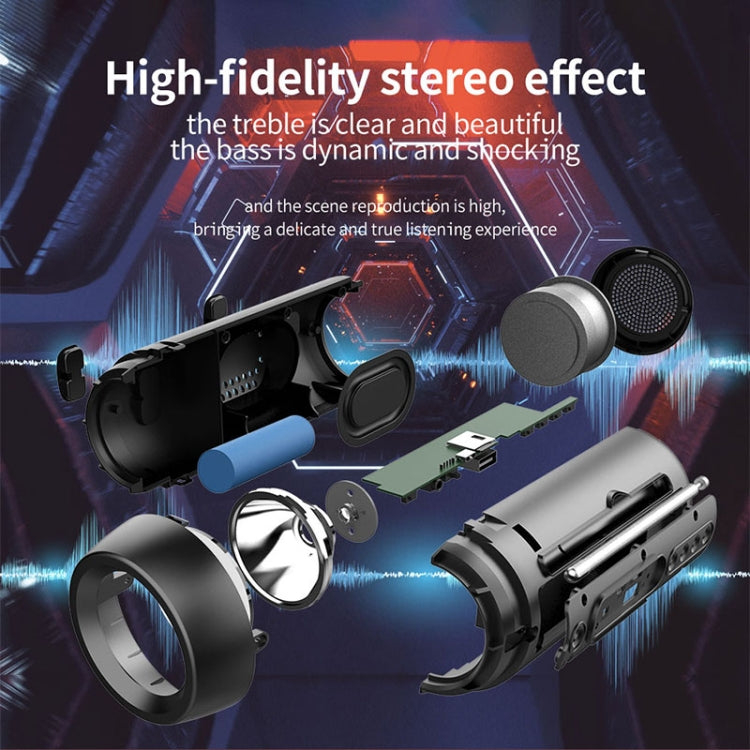 ZEALOT A1 Multifunctional Bass Wireless Bluetooth Speaker, Built-in Microphone, Support Bluetooth Call & AUX & TF Card & LED Lights (Red) - free shipping - PMC Jewellery - Order now!