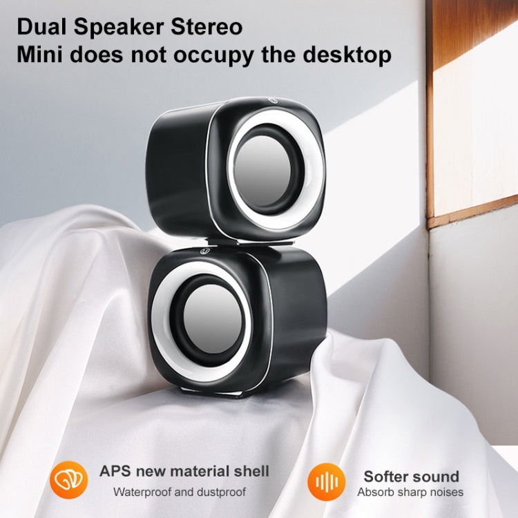 A1 Standard Version USB Wire-controlled Mini High Volume Wired Speaker, Cable Length: 1.1m(Black) - by PMC Jewellery | Online Shopping South Africa | PMC Jewellery | Buy Now Pay Later Mobicred