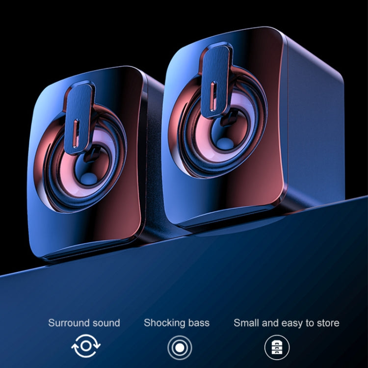 A1 USB Mini High Volume Wired Speaker, Bluetooth Version(White) - by PMC Jewellery | Online Shopping South Africa | PMC Jewellery | Buy Now Pay Later Mobicred