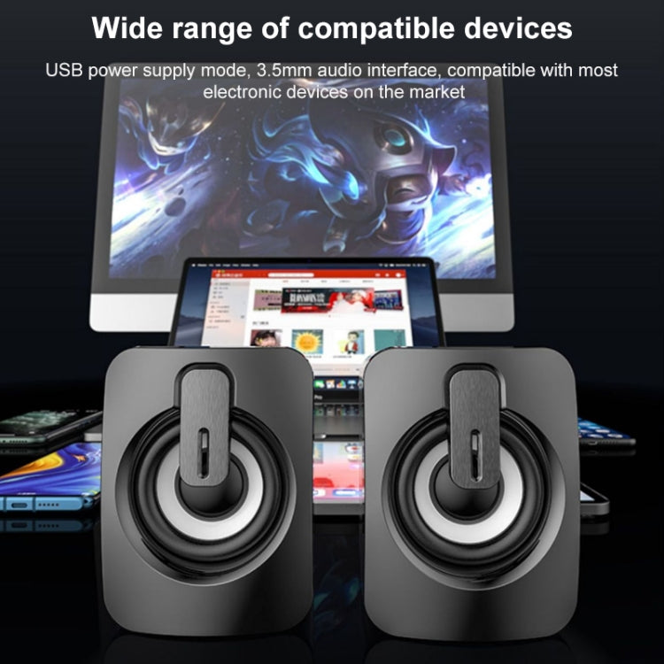A1 USB Mini High Volume Wired Speaker, Bluetooth Version(White) - by PMC Jewellery | Online Shopping South Africa | PMC Jewellery | Buy Now Pay Later Mobicred
