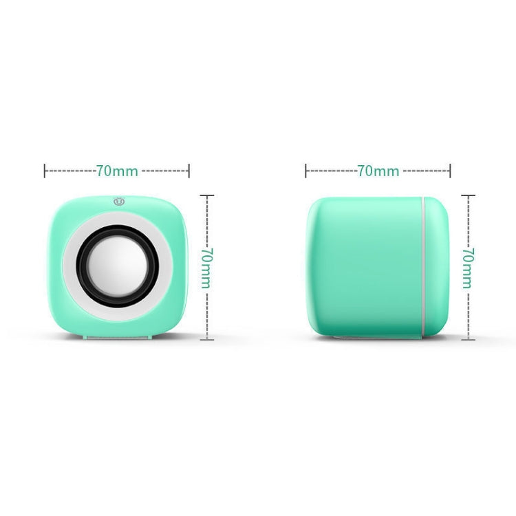 A1 USB Wire-controlled 9D Subwoofer Sound Mini Wired Speaker, Premium Version(White) - by PMC Jewellery | Online Shopping South Africa | PMC Jewellery | Buy Now Pay Later Mobicred