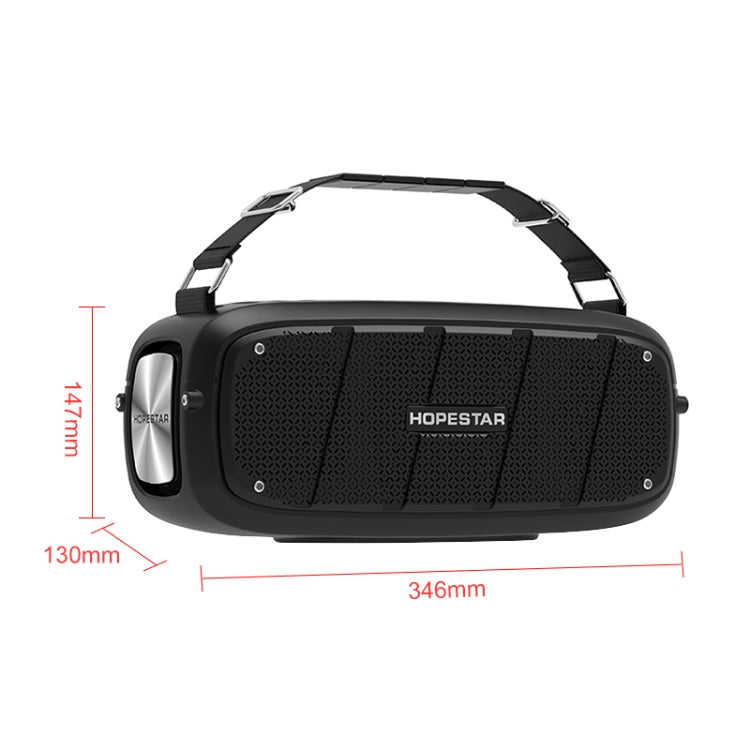 HOPESTAR A20 Pro TWS Portable Outdoor Waterproof Subwoofer Bluetooth Speaker with Microphone, Support Power Bank & Hands-free Call & U Disk & TF Card & 3.5mm AUX (Black) - free shipping - PMC Jewellery - Order now!