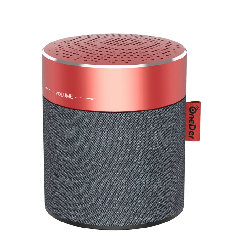 Oneder V13 Mini Wireless Bluetooth Speaker, Support Hands-free & TF & FM & AUX(Red)