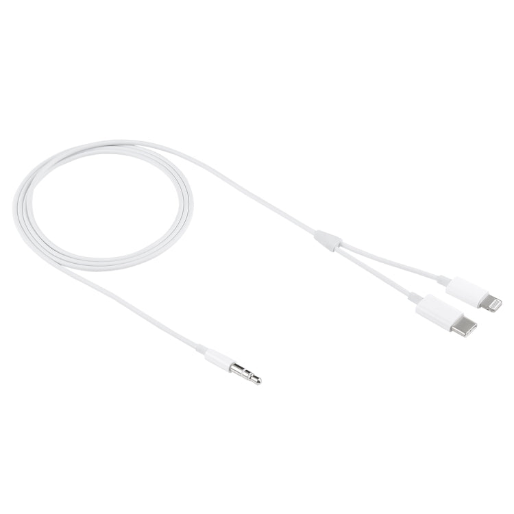 MH-CM32 8 Pin & Type-C to 3.5mm Jack Mobile Phone Audio Cable
