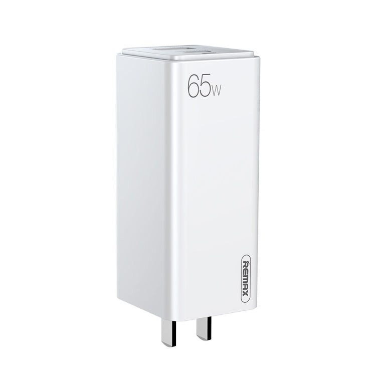 REMAX RP-U50 GaN 65W PD + QC 3.0 Type-C+ USB Port Fast Charger (US)(White)